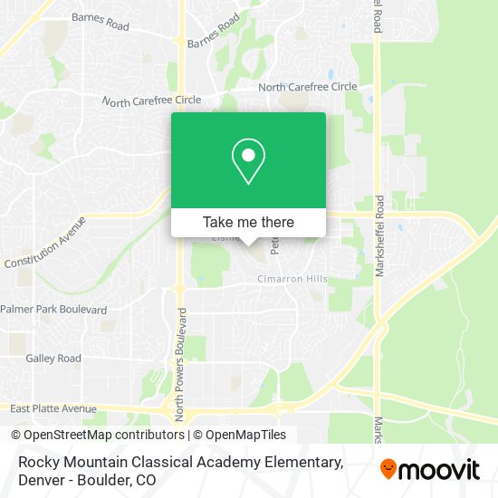Rocky Mountain Classical Academy Elementary map