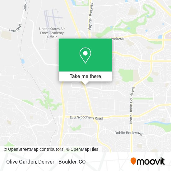 Mapa de Olive Garden