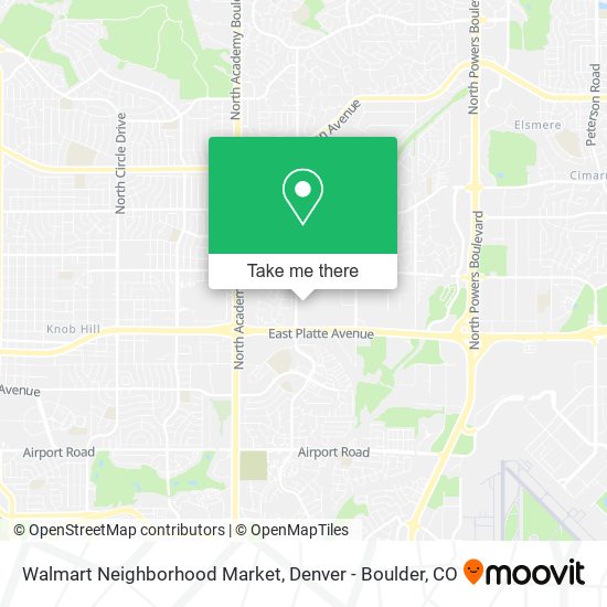 Mapa de Walmart Neighborhood Market