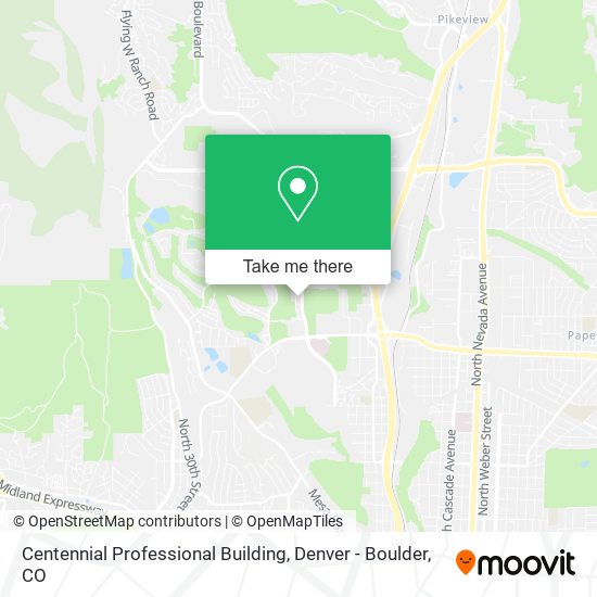 Mapa de Centennial Professional Building