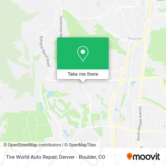 Tire World Auto Repair map