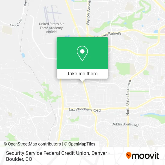 Security Service Federal Credit Union map