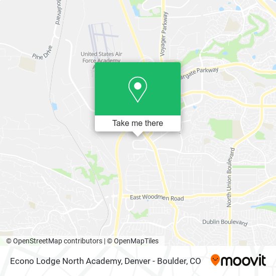 Econo Lodge North Academy map