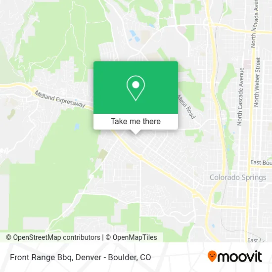 Front Range Bbq map