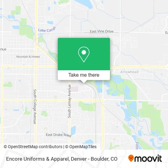 Encore Uniforms & Apparel map