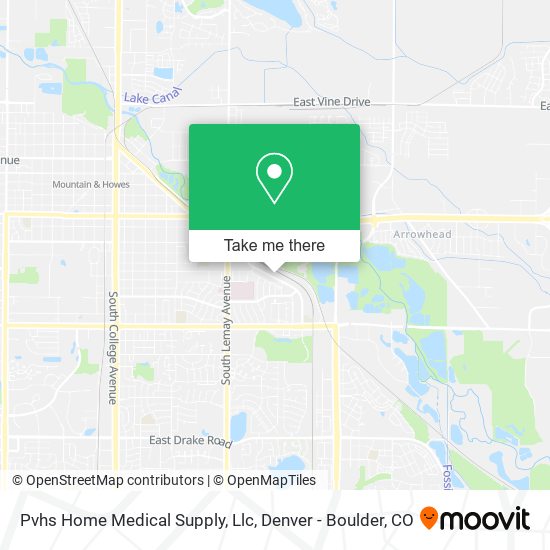 Mapa de Pvhs Home Medical Supply, Llc