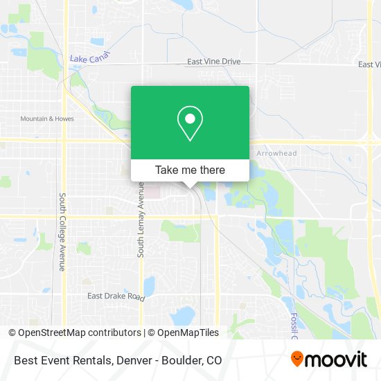 Best Event Rentals map