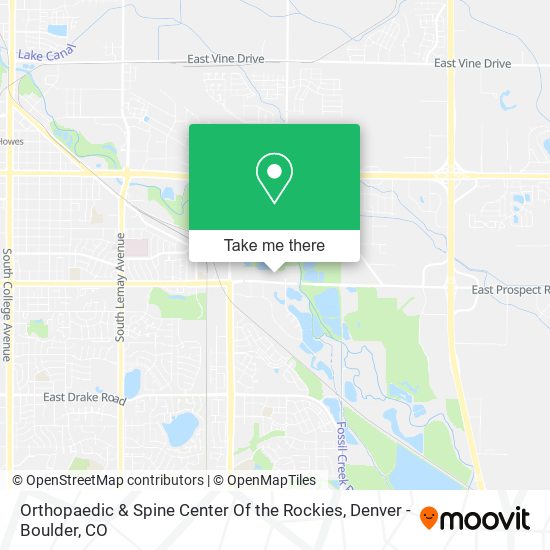 Orthopaedic & Spine Center Of the Rockies map