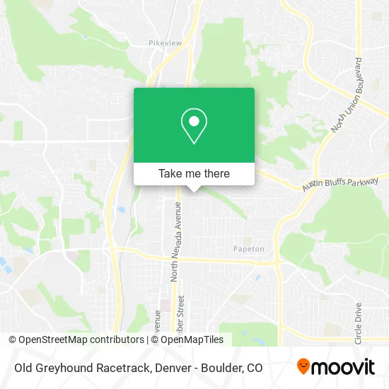 Old Greyhound Racetrack map