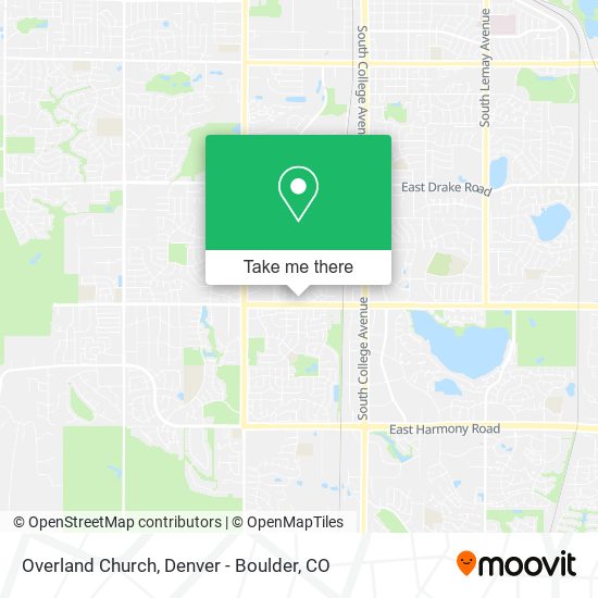 Mapa de Overland Church