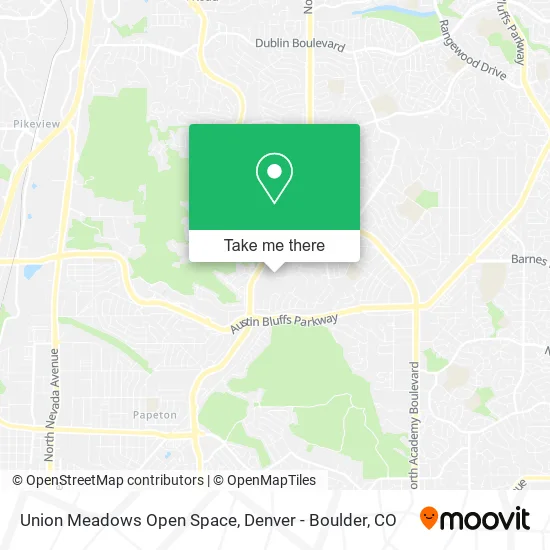 Union Meadows Open Space map