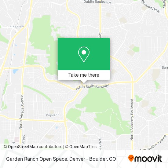 Garden Ranch Open Space map