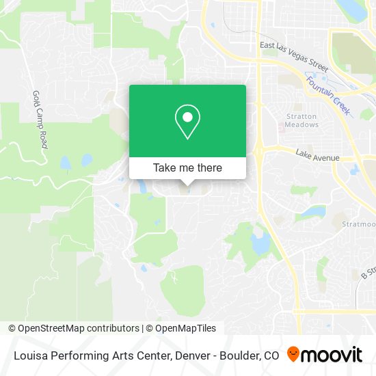 Louisa Performing Arts Center map
