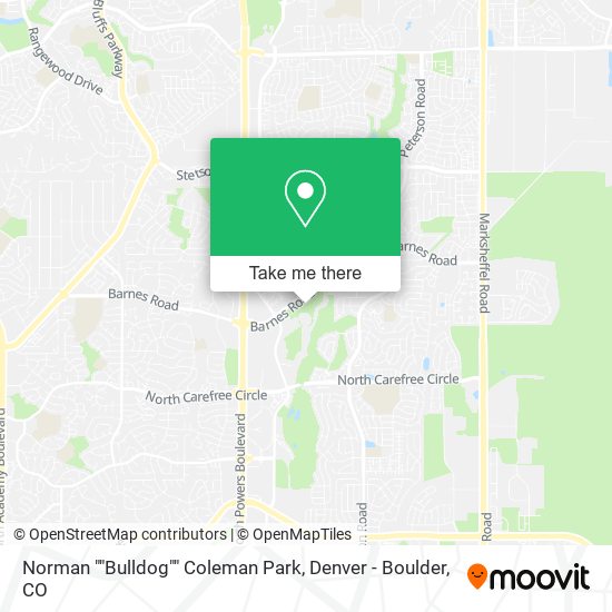 Norman ""Bulldog"" Coleman Park map