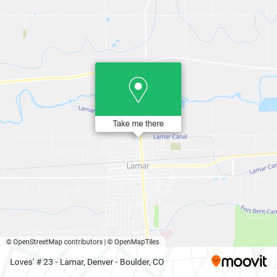 Loves' # 23 - Lamar map
