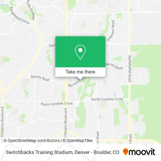 Switchbacks Training Stadium map