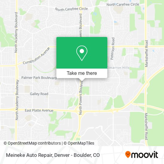 Meineke Auto Repair map