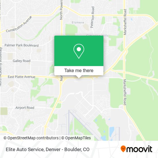 Mapa de Elite Auto Service