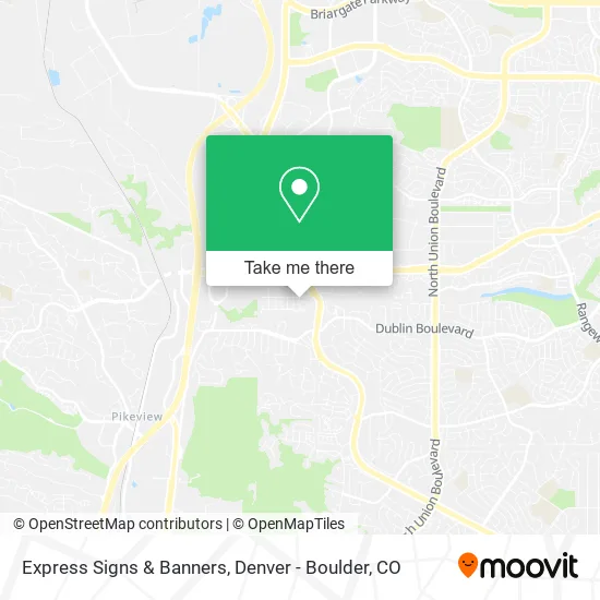 Express Signs & Banners map