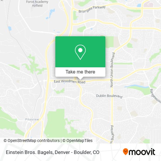 Mapa de Einstein Bros. Bagels