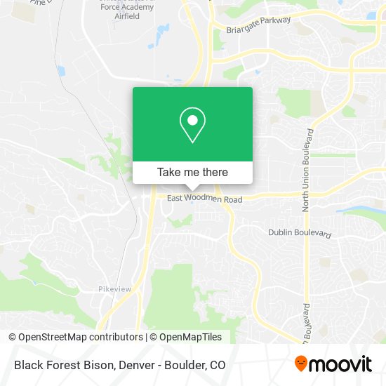 Black Forest Bison map
