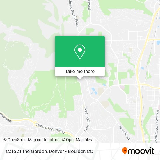 Mapa de Cafe at the Garden