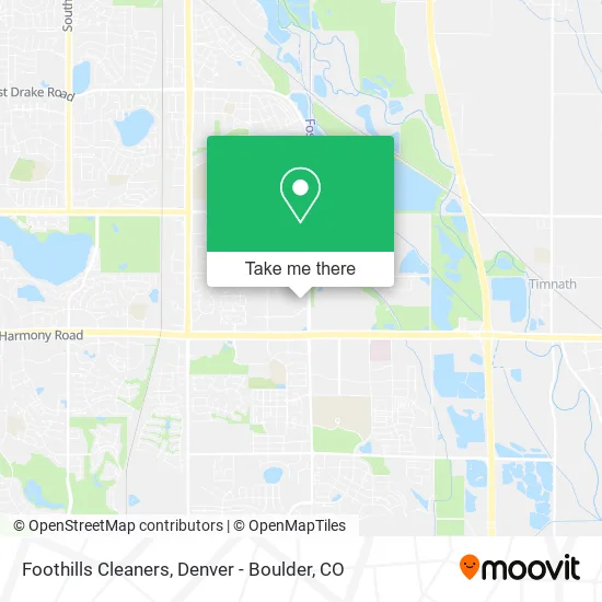 Foothills Cleaners map