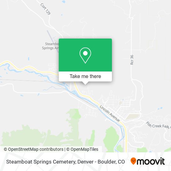 Steamboat Springs Cemetery map