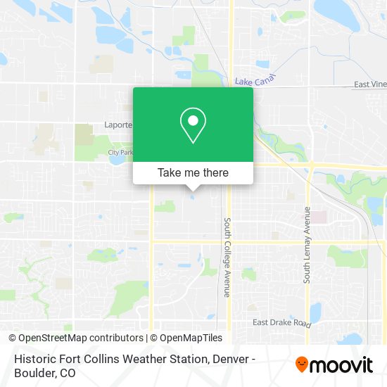 Mapa de Historic Fort Collins Weather Station