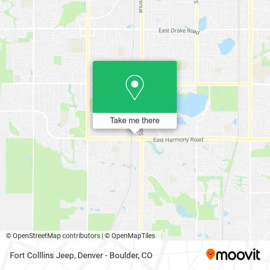 Fort Colllins Jeep map