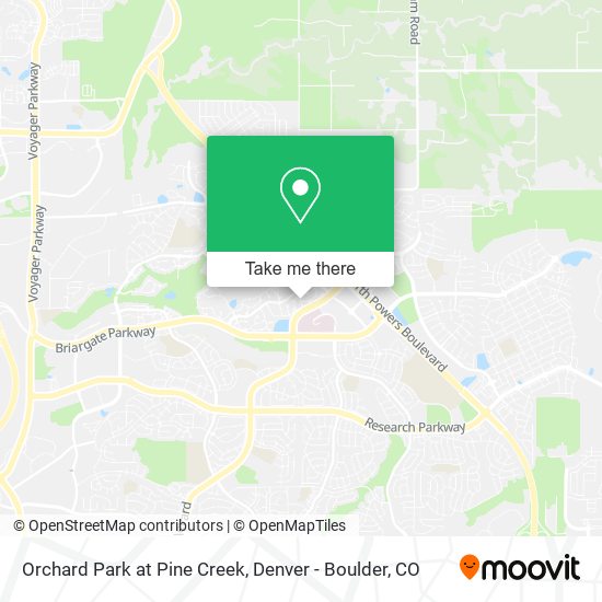 Mapa de Orchard Park at Pine Creek