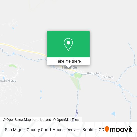 San Miguel County Court House map