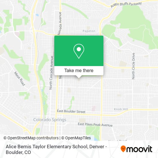 Alice Bemis Taylor Elementary School map