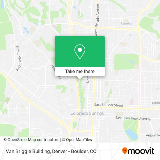 Mapa de Van Briggle Building