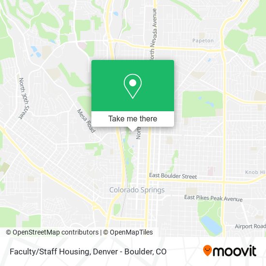 Faculty/Staff Housing map