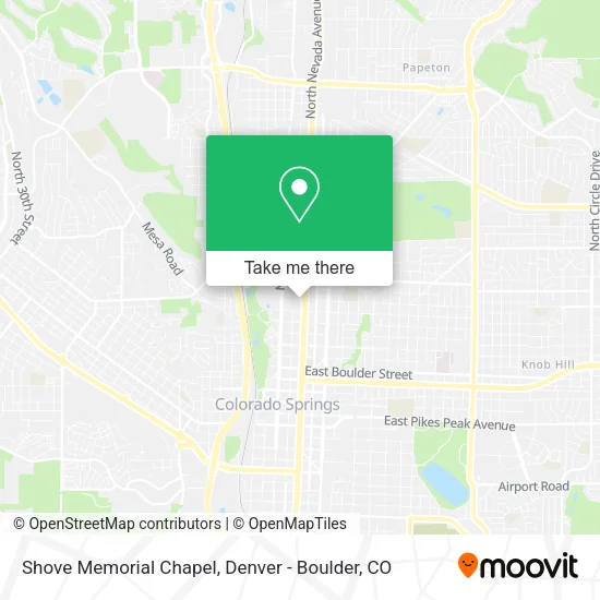 Shove Memorial Chapel map