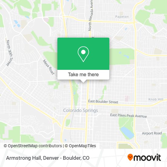 Armstrong Hall map