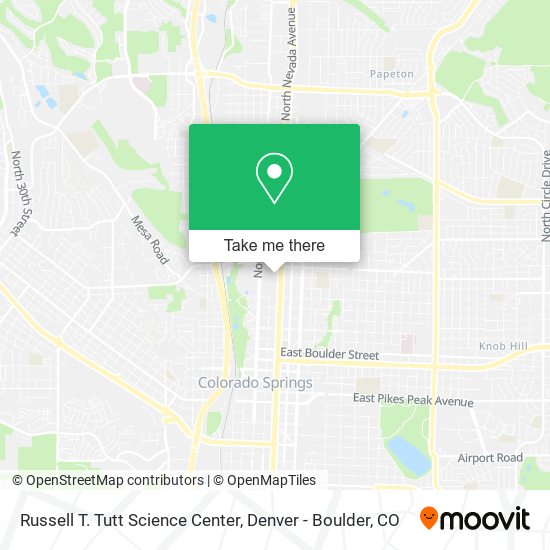 Mapa de Russell T. Tutt Science Center