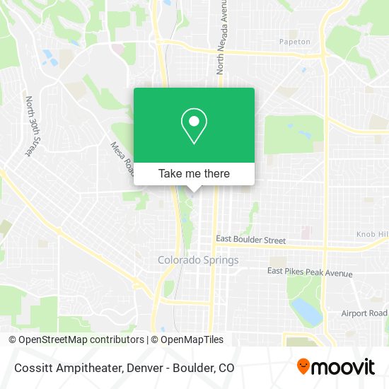 Cossitt Ampitheater map
