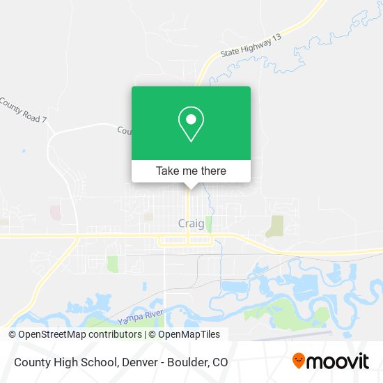 Mapa de County High School