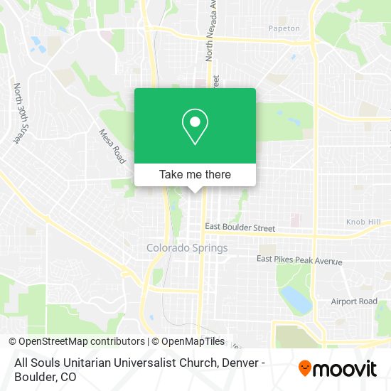 All Souls Unitarian Universalist Church map