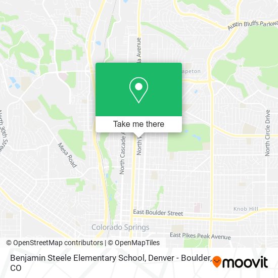 Mapa de Benjamin Steele Elementary School