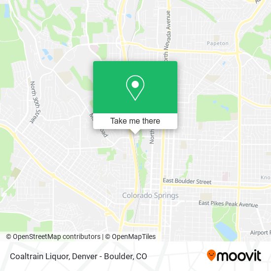 Coaltrain Liquor map