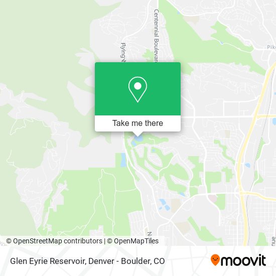 Mapa de Glen Eyrie Reservoir