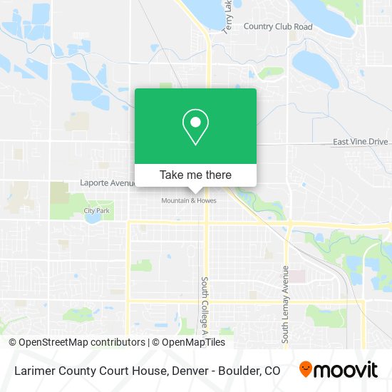 Mapa de Larimer County Court House