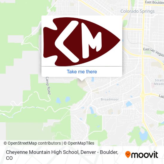 Mapa de Cheyenne Mountain High School