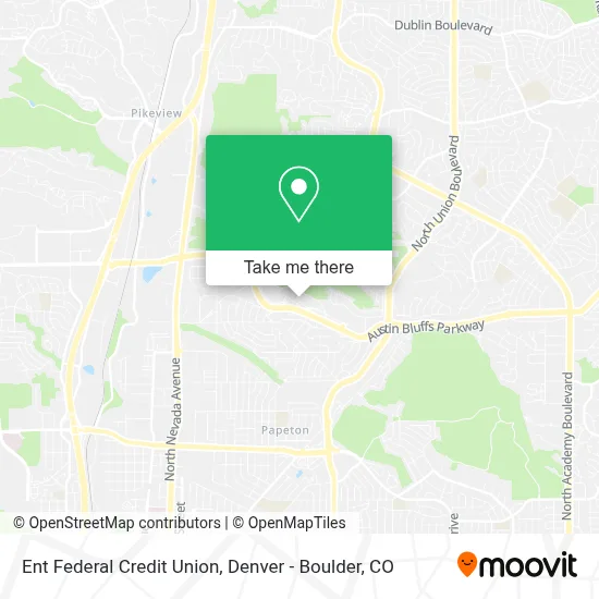 Ent Federal Credit Union map