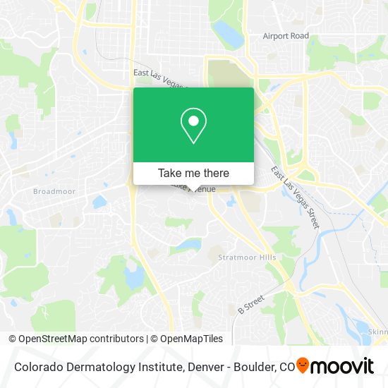 Colorado Dermatology Institute map