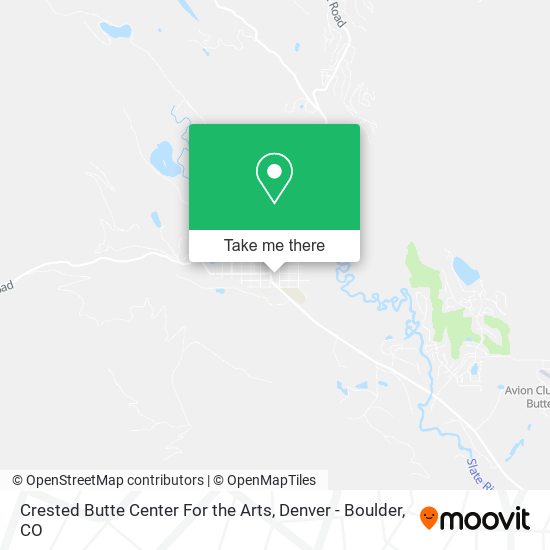 Crested Butte Center For the Arts map