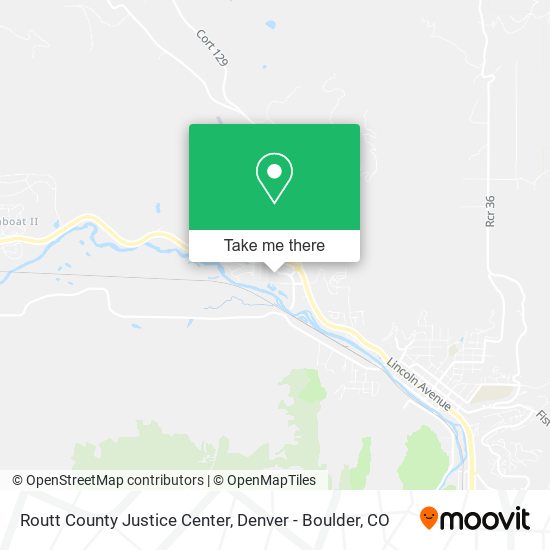 Mapa de Routt County Justice Center